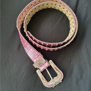 Pink Embellished Belt